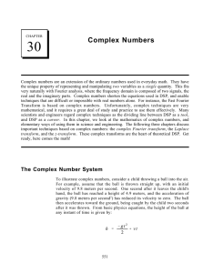 30 Complex Numbers
