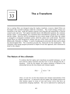 33 The z-Transform