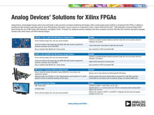 Analog Devices’ Solutions for Xilinx FPGAs