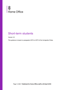 Short-term students  Version 3.0