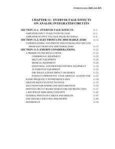 CHAPTER 11:  OVERVOLTAGE EFFECTS ON ANALOG INTEGRATED CIRCUITS