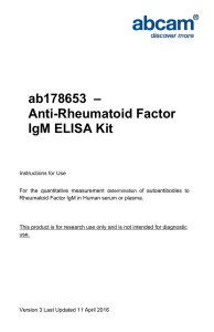 ab178653  – Anti-Rheumatoid Factor IgM ELISA Kit
