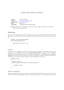 pointee and indirect reference