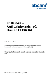 ab108749  – Anti-Leishmania IgG Human ELISA Kit