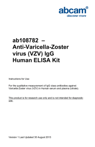 ab108782  – Anti-Varicella-Zoster virus (VZV) IgG Human ELISA Kit