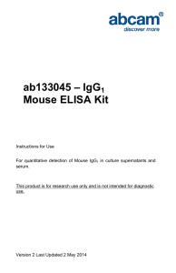 ab133045 – IgG  Mouse ELISA Kit 1