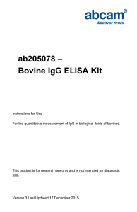 ab205078 – Bovine IgG ELISA Kit