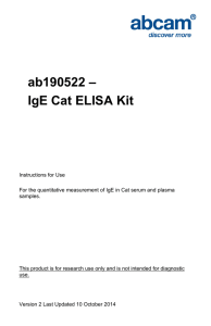 ab190522 – IgE Cat ELISA Kit