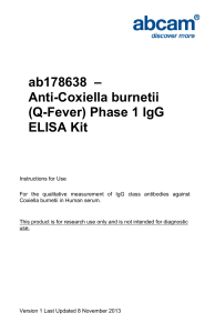 ab178638  – Anti-Coxiella burnetii (Q-Fever) Phase 1 IgG ELISA Kit