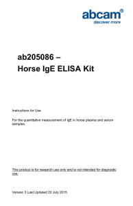 ab205086 – Horse IgE ELISA Kit