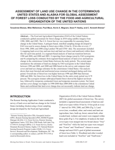 Assessment of LAnd Use ChAnge in the CoterminoUs