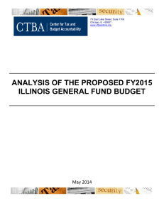 ANALYSIS OF THE PROPOSED FY2015 ILLINOIS GENERAL FUND BUDGET  May 2014