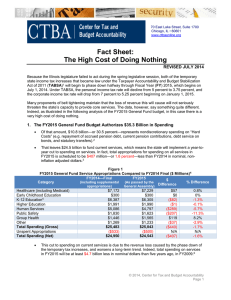Fact Sheet: The High Cost of Doing Nothing  REVISED JULY 2014