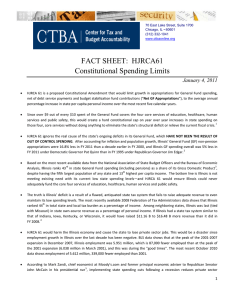 FACT SHEET:  HJRCA61 Constitutional Spending Limits January 4, 2011