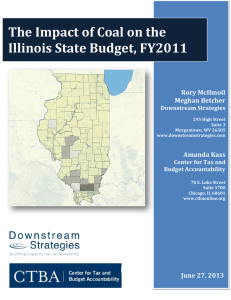The Impact of Coal on the Illinois State Budget, FY2011 Rory McIlmoil