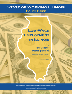 State of Working Illinois Low-Wage Employment in Illinois
