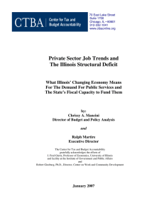 Private Sector Job Trends and The Illinois Structural Deficit