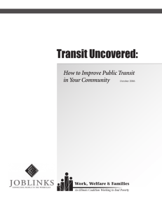 Transit Uncovered:  How to Improve Public Transit in Your Community