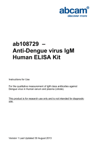 ab108729  – Anti-Dengue virus IgM Human ELISA Kit