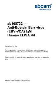 ab108732  – Anti-Epstein Barr virus (EBV-VCA) IgM Human ELISA Kit