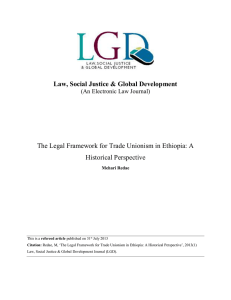 Law, Social Justice &amp; Global Development  Historical Perspective