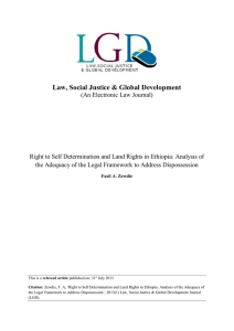 Law, Social Justice &amp; Global Development