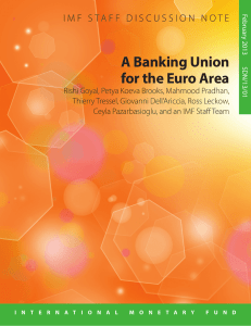 A Banking Union for the Euro Area