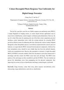 Colour-Decoupled Photo Response Non-Uniformity for Digital Image Forensics