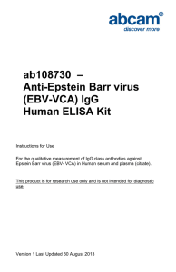 ab108730  – Anti-Epstein Barr virus (EBV-VCA) IgG Human ELISA Kit