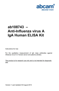 ab108743  – Anti-Influenza virus A IgA Human ELISA Kit