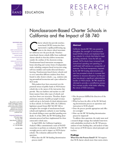 C Nonclassroom-Based Charter Schools in California and the Impact of SB 740