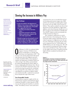 Slowing the Increase in Military Pay