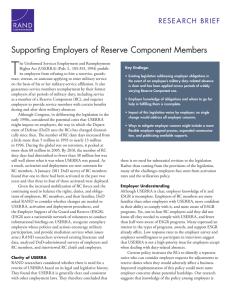 T Supporting Employers of Reserve Component Members