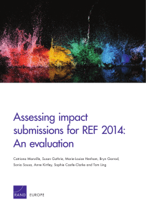 Assessing impact submissions for REF 2014: An evaluation