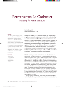 Perret versus Le Corbusier Building for Art in the 1920s