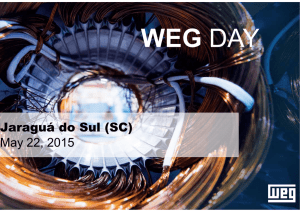 WEG Jaraguá do Sul (SC) May 22, 2015