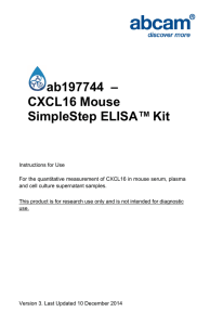 ab197744  – CXCL16 Mouse SimpleStep ELISA™ Kit