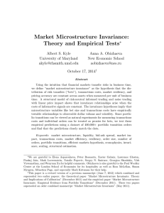 Market Microstructure Invariance: Theory and Empirical Tests