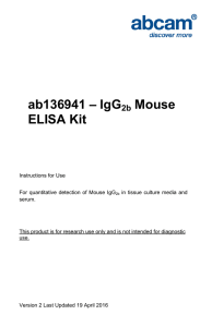 ab136941 – IgG Mouse ELISA Kit 2b