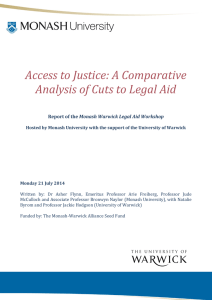 Access to Justice: A Comparative Analysis of Cuts to Legal Aid