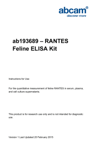 ab193689 – RANTES Feline ELISA Kit