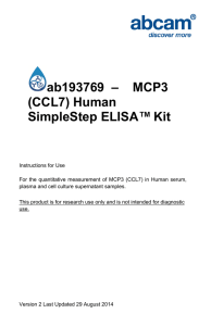 ab193769  –    MCP3 (CCL7) Human SimpleStep ELISA™ Kit