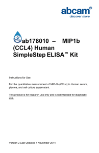 ab178010  –    MIP1b (CCL4) Human SimpleStep ELISA