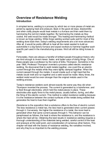 Overview of Resistance Welding Introduction