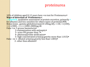 proteinurea