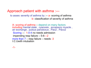 Approach patient with asthma :---