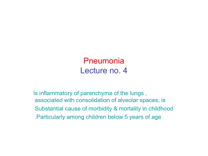 Pneumonia Lecture no. 4