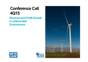 Conference Call 4Q15 Revenue and Profit Growth in Unfavorable