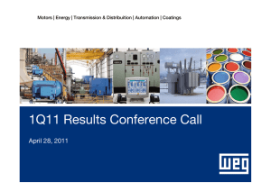 1Q11 Results Conference Call  April 28, 2011