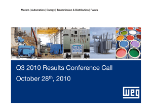 Q3 2010 Results Conference Call  October 28 , 2010
